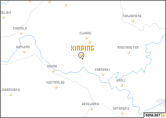 map of Xinping