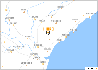 map of Xinpo