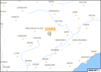 map of Xinpo