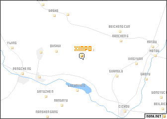 map of Xinpo