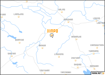 map of Xinpo