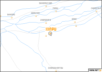 map of Xinpu