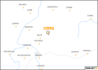 map of Xinpu