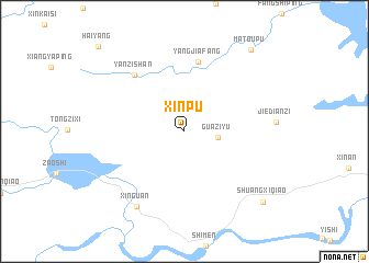 map of Xinpu