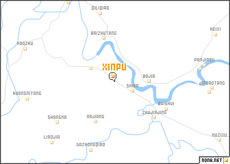 map of Xinpu
