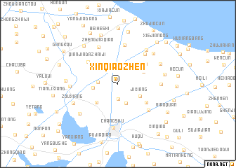 map of Xinqiaozhen