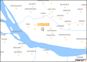 map of Xinqiao