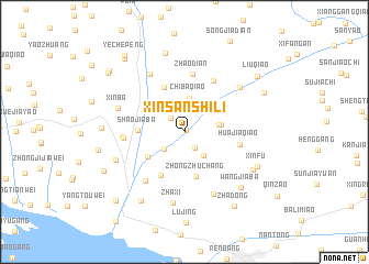 map of Xinsanshili