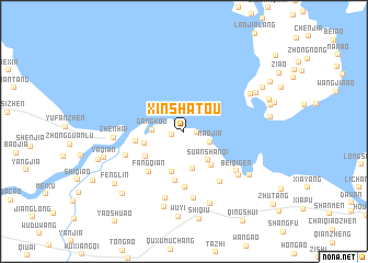 map of Xinshatou