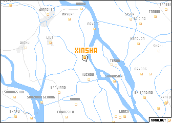 map of Xinsha