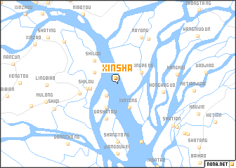 map of Xinsha