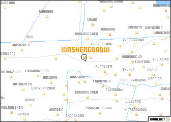 map of Xinshengdadui