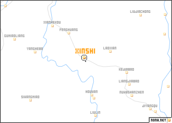 map of Xinshi