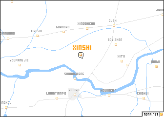 map of Xinshi