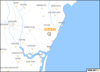 map of Xinshi