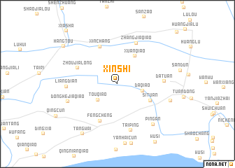 map of Xinshi