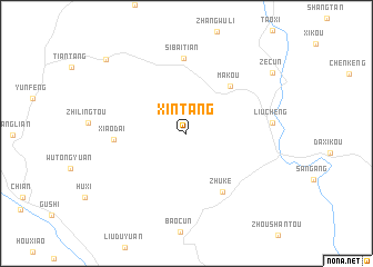 map of Xintang