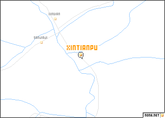 map of Xintianpu