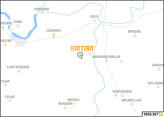 map of Xintian