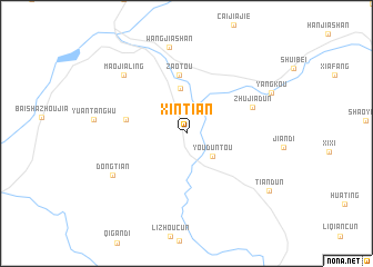 map of Xintian