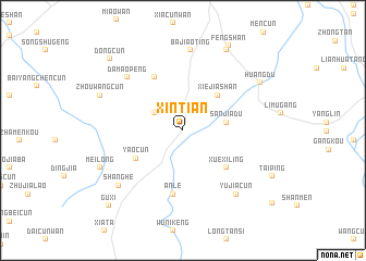 map of Xintian