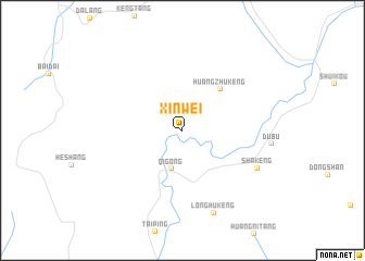 map of Xinwei