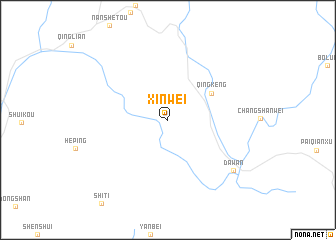 map of Xinwei