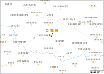 map of Xinwei