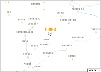 map of Xinwo