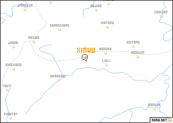 map of Xinwu