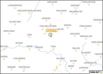 map of Xinwu