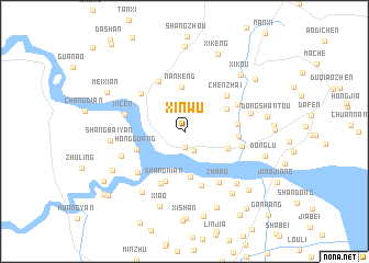 map of Xinwu