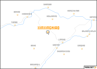 map of Xinxingmiao