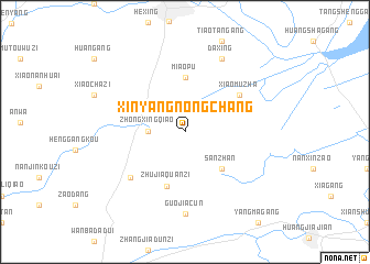 map of Xinyangnongchang