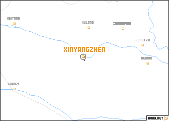 map of Xinyangzhen