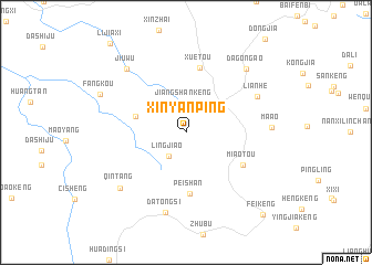 map of Xinyanping