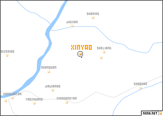 map of Xinyao