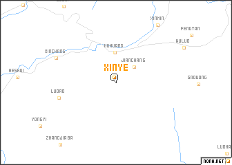 map of Xinye
