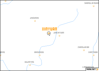 map of Xinyuan