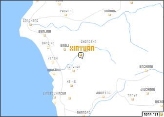 map of Xinyuan