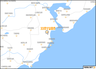 map of Xinyuan