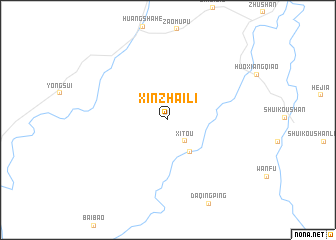 map of Xinzhaili