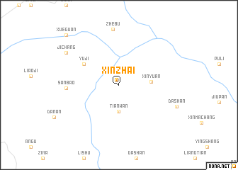map of Xinzhai