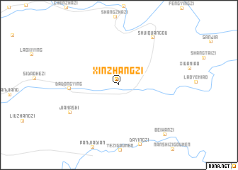 map of Xinzhangzi