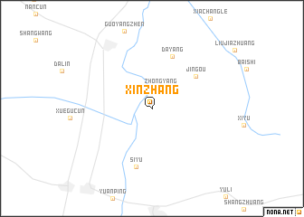 map of Xinzhang