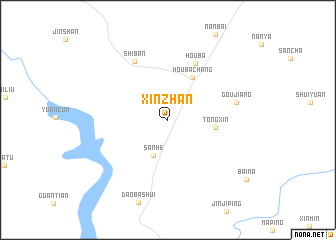 map of Xinzhan