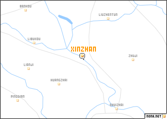 map of Xinzhan