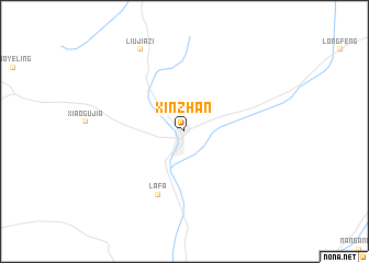 map of Xinzhan