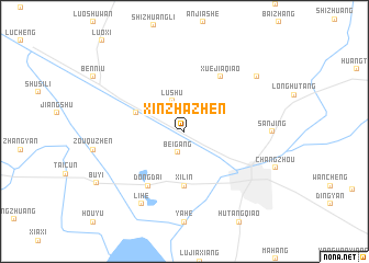 map of Xinzhazhen