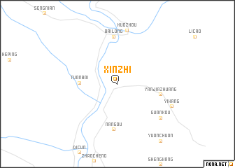 map of Xinzhi